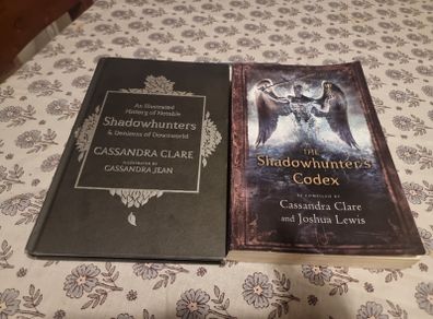 An Illustrated History of Notable Shadowhunters and Denizens of Downworld (Hardback)   and The Shadow Hunters Codex (Paperback)