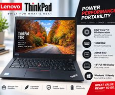 Lenovo ThinkPad T490 Intel i7 8th Gen | 16GB RAM | 256GB SSD | Windows 11 | Office 2021