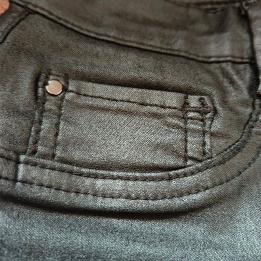 Black Leather look jeans