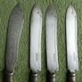 Antique  Knives Ornate Faux Bone Cream Handles Image 2