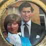 Charles and Diana brass wall plate Image 3
