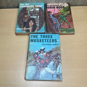 Bancroft Classics Vintage 1970s HB Three Musketeers, Robin Hood & Old Curiosity