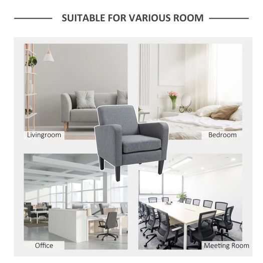 SALE Modern Fabric Accent Chiar Club Armchair Sofa with Padded Seat (FREE SHIPPING)
