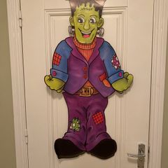 Frankenstein Halloween hanging decoration , may be vintage