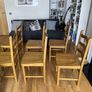 Six Wooden Dining Chairs Greystones Image 3