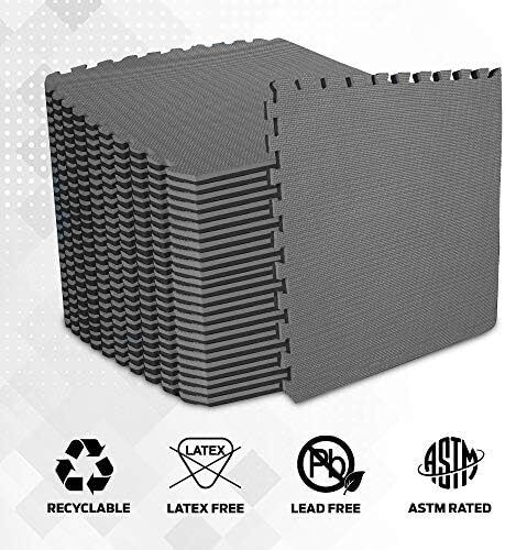 Mat Extra Thick (2cm) Foam Exercise Mats, Gym Flooring Mat, Interlocking Puzzle EVA Floor Tiles, Non slip Rubber Cushion For Home Workout