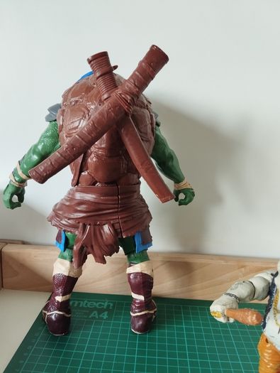 Teenage Mutant Ninja Turtles Action Figures  Leonardo (2014) & Rocksteady (2015)