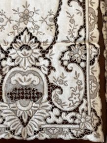 Embroidered Table Runner, 8 Placement Mats and 8 Napkins