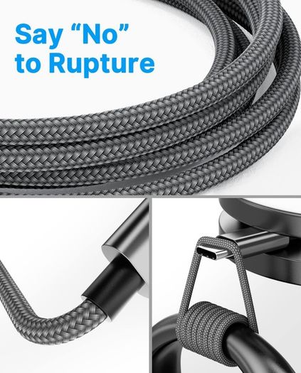 USB C Charger Cable 0.5M 2Pack Type C Charger Fast Charging 3A Lead Nylon Braided for Samsung Galaxy S21 S20 S10 S9 S8 A12 A20e A21s A40 A51,Huawei P30 P20 P40,Google Pixel,Xiaomi,Sony Xperia,Switch