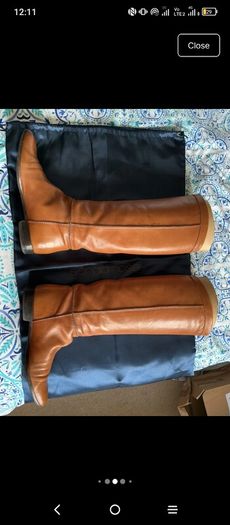 Authentic Sergio Rossi tall equestrian boots size 4