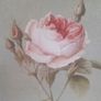 Vintage Enamel Rose Wall Plaque Image 5