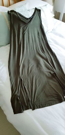 Khaki Green Dress - Size 16