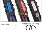 USB Rechargeable Bike Light Front /Rear Tail LED-