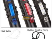 USB Rechargeable Bike Light Front /Rear Tail LED-