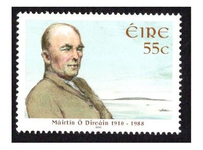 2010 Ireland Birth Centenary of Mairtin O'Direain (Irish Poet) Commemorative Stamp Mint Never Hinged (MNH)