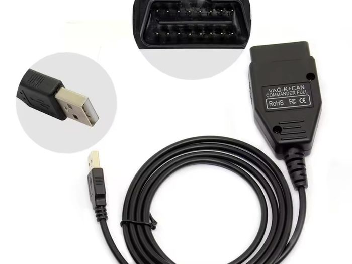 Newest VAG K CAN Commander 1.4 FTDI PIC18F25K80 K+CAN 1.4 OBD 2 OBD2 Auto Car Diagnostic Tools Interface COM K-line Cable