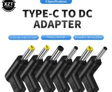 Laptop DC Power Adapter Kits USB Type C Female to DC Plug Power Connector
