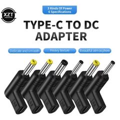 Laptop DC Power Adapter Kits USB Type C Female to DC Plug Power Connector