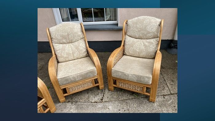 4 Piece Rattan Furniture Set