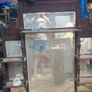 Large Antique Victorian Style Overmantel Mirror Carved Wood Image 2