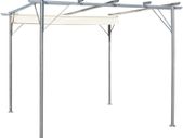 Pergola with Retractable Roof Anthracite 3x3 m Steel