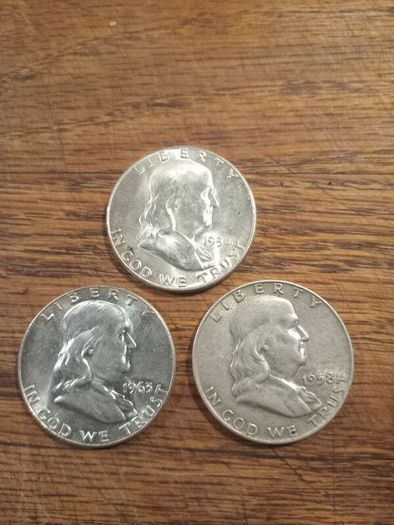 Coins Franklin half dollars