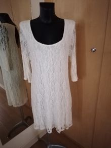 Women's Dress Savida Ivory REDUCED Jewelled Lace