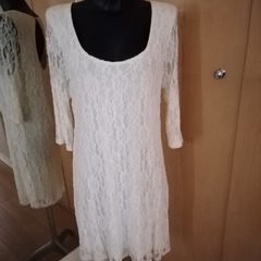 Women's Dress Savida Ivory REDUCED Jewelled Lace