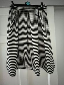 New Navy Stripe Skirt