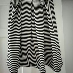 New Navy Stripe Skirt