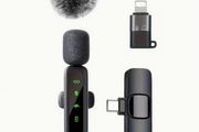 New Wireless Lavalier Mic Is Designed for Recording Purposes, Compatible with Iphone, Ipad, Macbook, Type-C Android Devices, And Type-C Laptops.