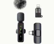 New Wireless Lavalier Mic Is Designed for Recording Purposes, Compatible with Iphone, Ipad, Macbook, Type-C Android Devices, And Type-C Laptops.