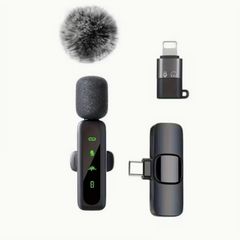 New Wireless Lavalier Mic Is Designed for Recording Purposes, Compatible with Iphone, Ipad, Macbook, Type-C Android Devices, And Type-C Laptops.