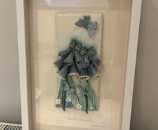 Framed 3D Ceramic Wall Art - "Summer Dreams" by Sandra Cole