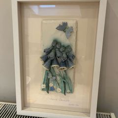 Framed 3D Ceramic Wall Art - "Summer Dreams" by Sandra Cole
