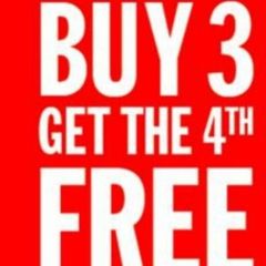 Buy Any 3 Items Get 4th Item Free