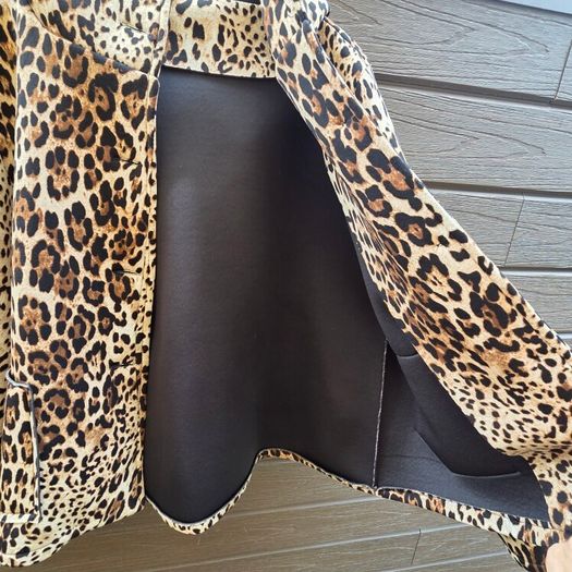 Animal print fleece jacket size 12