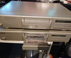 Technics cd and cassette deck player