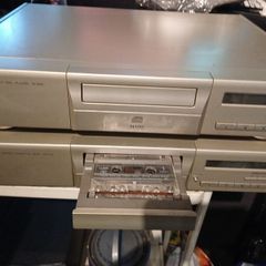 Technics cd and cassette deck player
