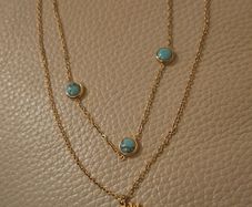 waterproof, perfume proof & tarnish proof necklace.