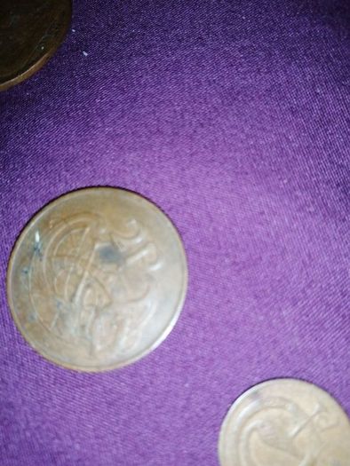 Selection of irish coins