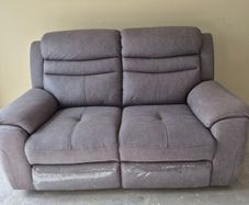 Nubuck grey 2 Seater Electric Sofa.