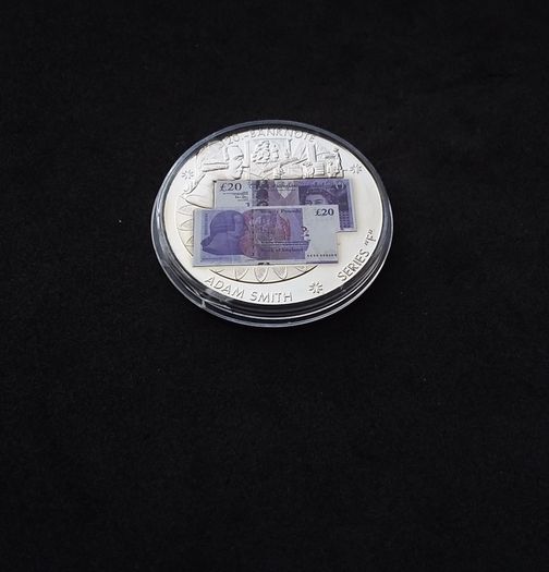 British Banknote Series : Adam Smith " 20 Pound " Commemorative Medallion/Coin