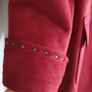 CENTIGRADE Sheepskin style faux suede shearling red coat with stud detail Sz XL (16-20) -Rrp 150 sterling Image 3
