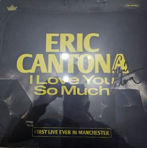 signed Eric cantona i love you so much
