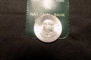 Padraig Pearse 1966 Silver Ten Shilling Coin.In National Bank envelope.Uncirculated Condition.1916-1966.