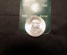 Padraig Pearse 1966 Silver Ten Shilling Coin.In National Bank envelope.Uncirculated Condition.1916-1966.