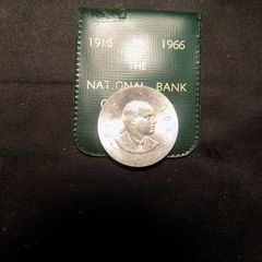 Padraig Pearse 1966 Silver Ten Shilling Coin.In National Bank envelope.Uncirculated Condition.1916-1966.