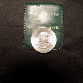 Padraig Pearse 1966 Silver Ten Shilling Coin.In National Bank envelope.Uncirculated Condition.1916-1966.