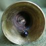 Vintage Brass Handbell Featuring a Mischievous  Handle Image 5